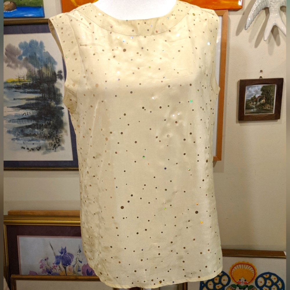 Vintage 1960's silk blouse by Air Dreams Santa Barbara